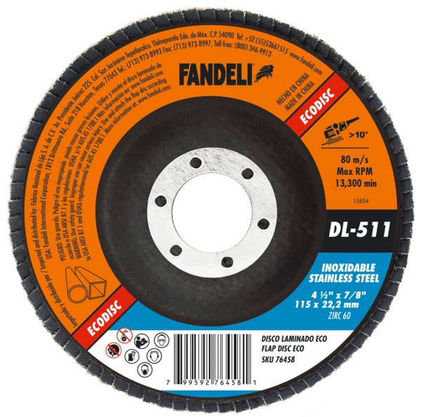 DL_ECO_511-76458.png2 Disco Laminado, DL-511 grado 60, 4-1/2" X 7/8" codigo 76458